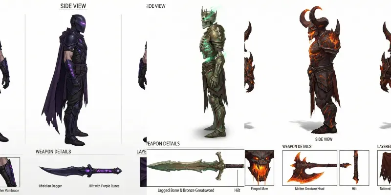 Dark Fantasy Character Sheets generated by undefined