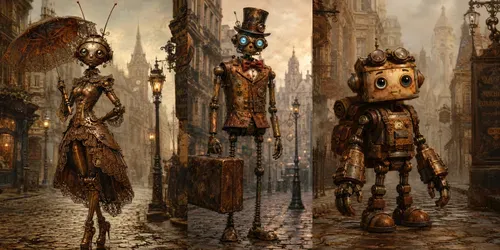 Rustbound Robot Wanderers generated by chatgpt-image
