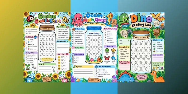 Kids Educational Tracker Printables