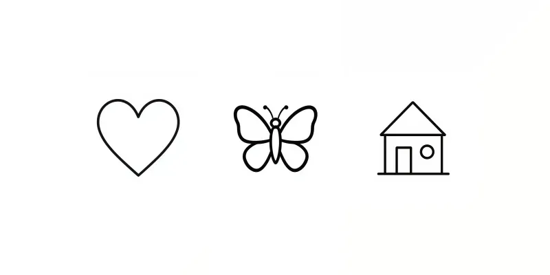 Simple Kids Coloring Page Outlines generated by undefined