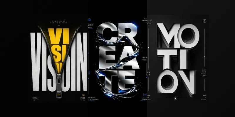 Minimal Typography Posters generated by undefined