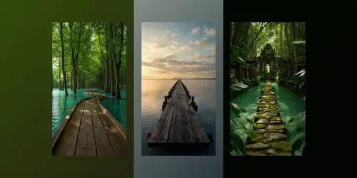 Serene Cinematic Pathways generated by grok-video