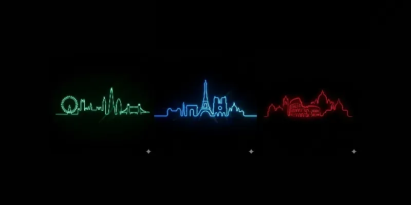 Minimalist City Skyline Vectors generated by undefined