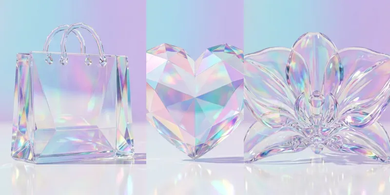 Iridescent Glass Object Generator generated by undefined