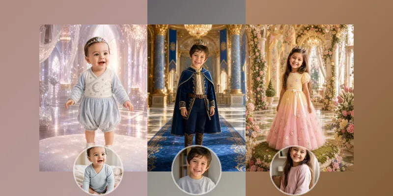 Your Childrens Royal Fairytale Portraits generated by undefined