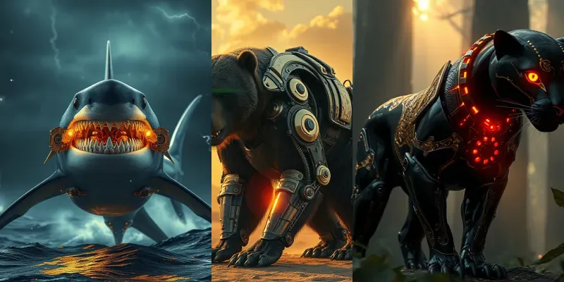 Gilded Bioorganic Mechs generated by undefined