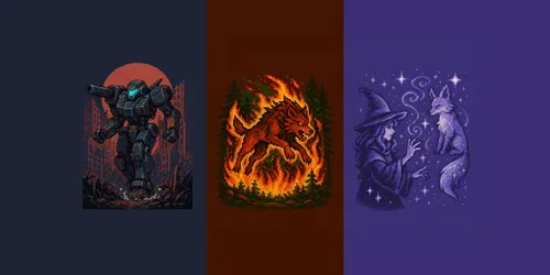16bit Designs generated by chatgpt-image