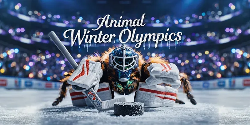 Single Macro Animal Winter Olympics generated by undefined