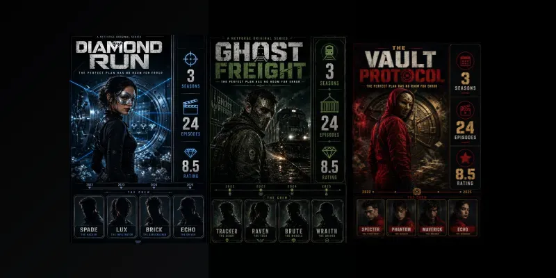 Heist Thriller Poster Generator generated by undefined