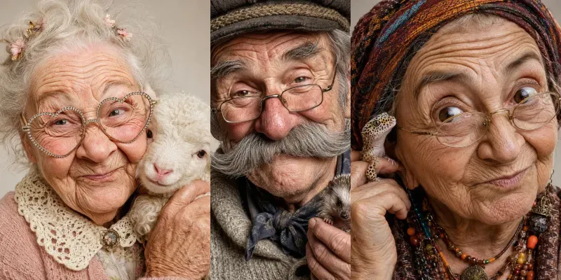 Closeup Whimsical Portrait Photography generated by undefined