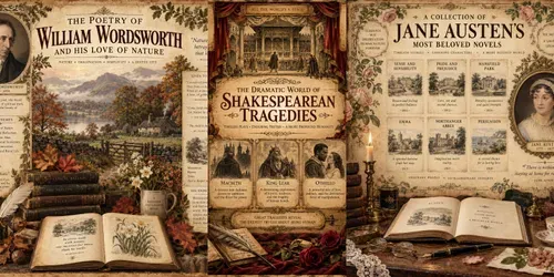 Vintage Literary Poetry Posters generated by chatgpt-image