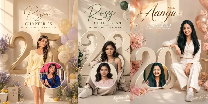 Vogue Style Birthday Posters generated by undefined