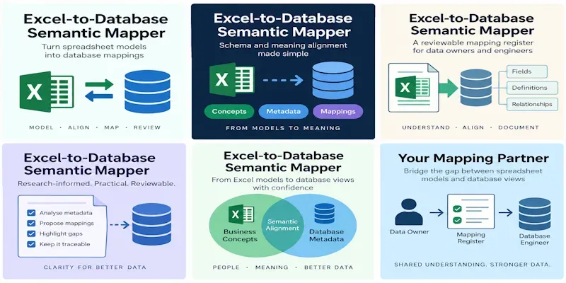 Excel To Database Semantic Mappers generated by undefined