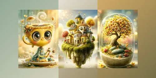 Miniature Storybook Worlds generated by midjourney