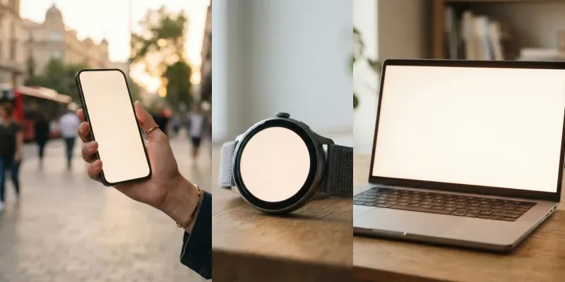 App UI Mockup Scenes generated by undefined