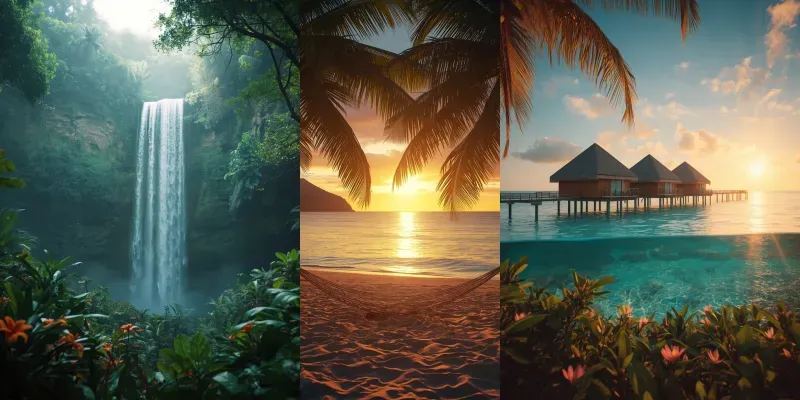 Tropical Paradise Photography Leonardos generated by undefined