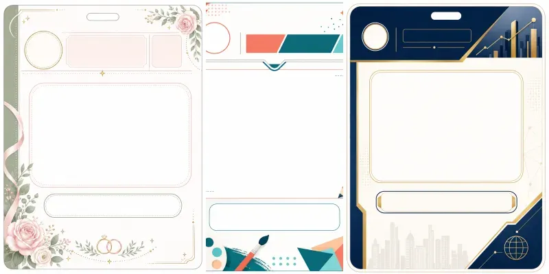 Conference Name Badge Designs generated by undefined