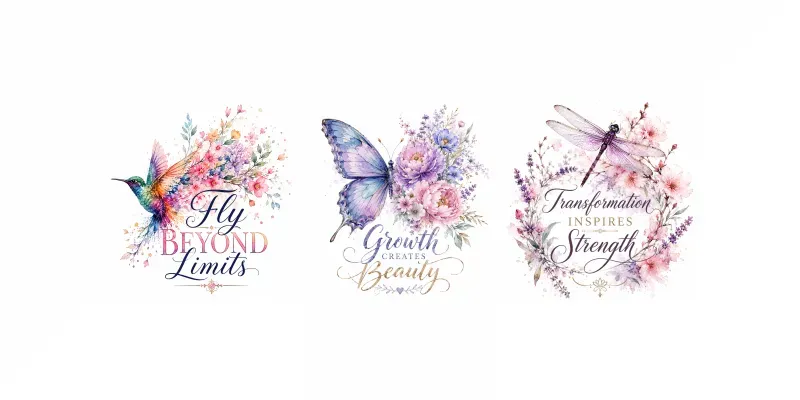 Butterfly Bloom Quote Art Tees generated by undefined