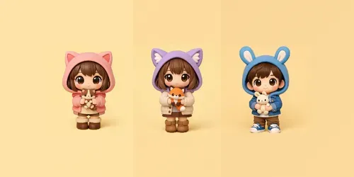Cute 3D Chibi Characters generated by chatgpt-image