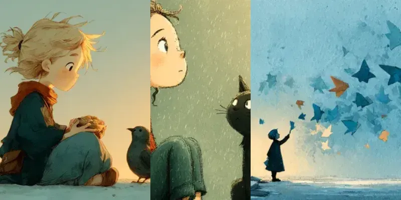 Poetic Childrens Storybook Illustrations generated by undefined