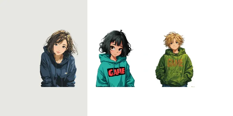 Anime Streetwear Characters generated by undefined