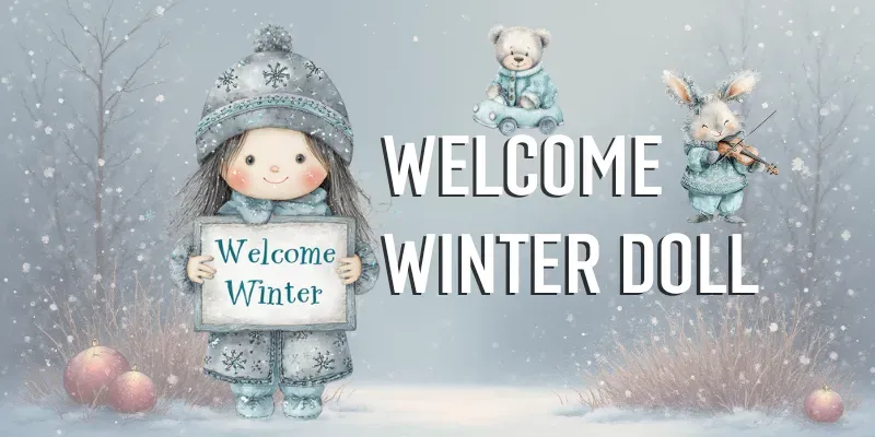 Welcome Winter Doll Cliparts generated by undefined