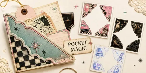 Printable Junk Journal Corner Pockets generated by chatgpt-image