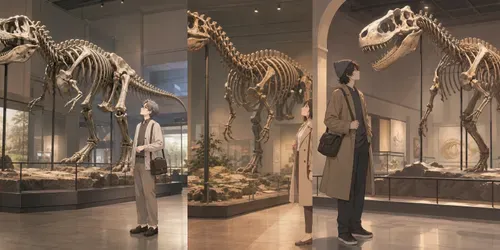 Soft Anime Fossil Museums generated by chatgpt-image