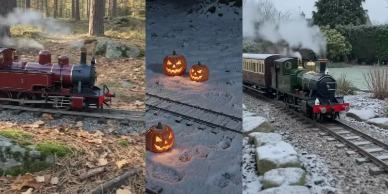 Ultra Realistic Mini Scale Locomotives generated by undefined