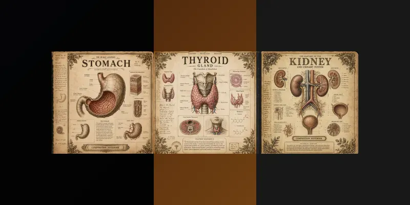 Vintage Anatomy Notebook Masters generated by undefined