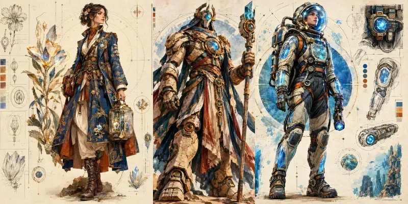 Concept Art Blueprint Portraits