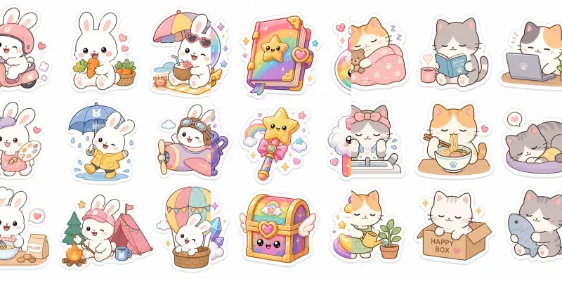 Etsy Kawaii Sticker Pack Generator generated by undefined