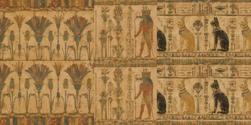 Ancient Egyptian Mural Pattern Generator generated by undefined