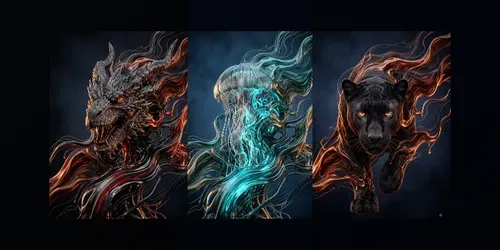 Molten Liquid Art generated by gemini-image
