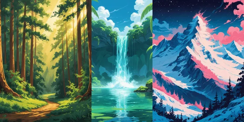 Dreamscape Nature Art generated by undefined