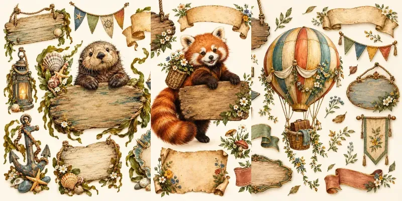Whimsical Rustic Sign Collections