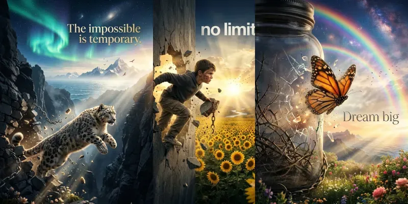 Surreal Motivation Posters generated by undefined