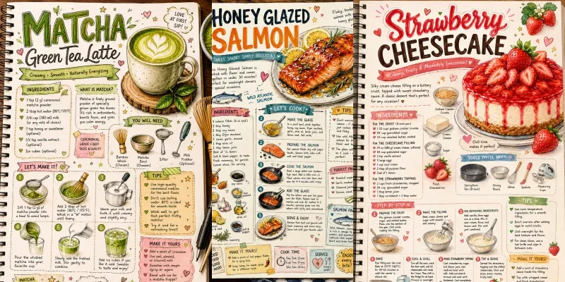 Unique Recipe Infographic Style generated by undefined