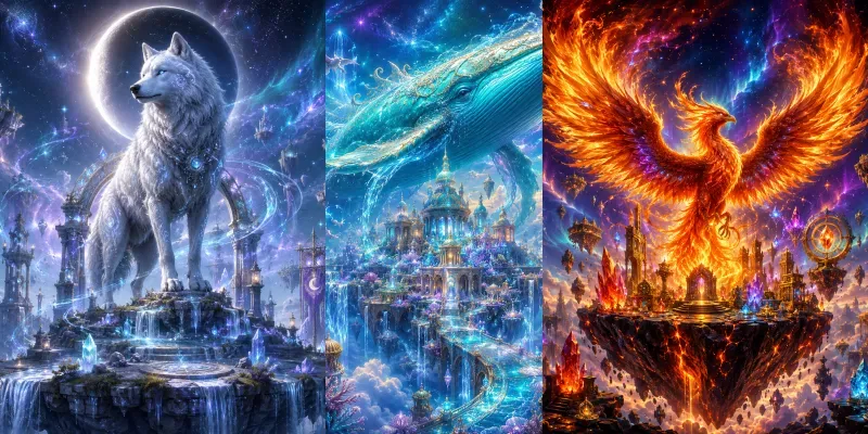 Mystical Elemental Sky Realms generated by undefined