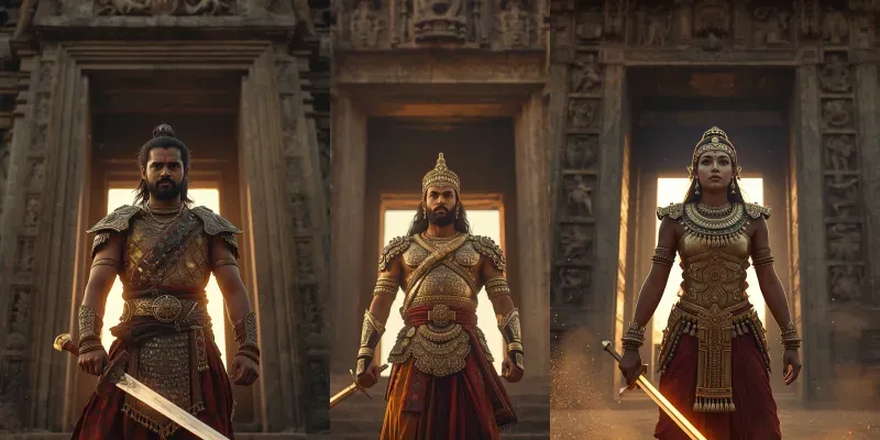 Cinematic Ancient Mythical Warriors 8K generated by undefined