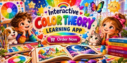 Interactive Color Theory Learning App generated by codex