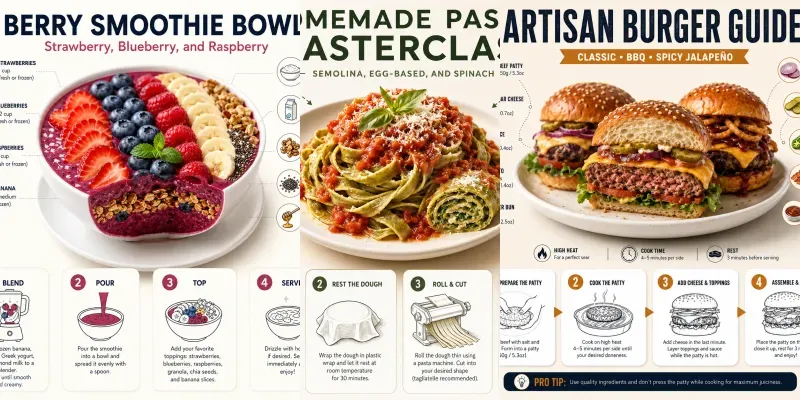 Professional Recipe Infographic Makers generated by undefined