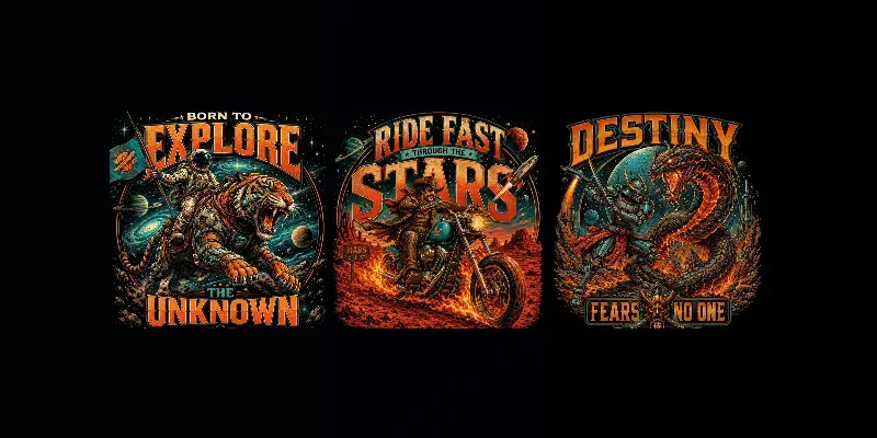Retro Cosmic Adventure Tshirts generated by undefined