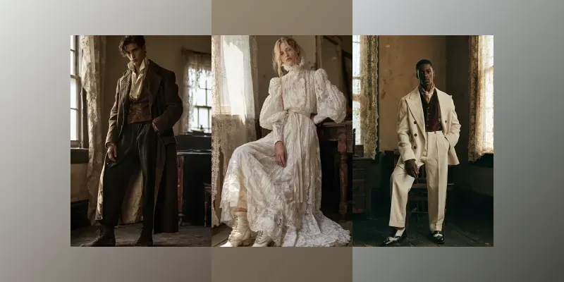 Vintage Sepia Fashion Editorials