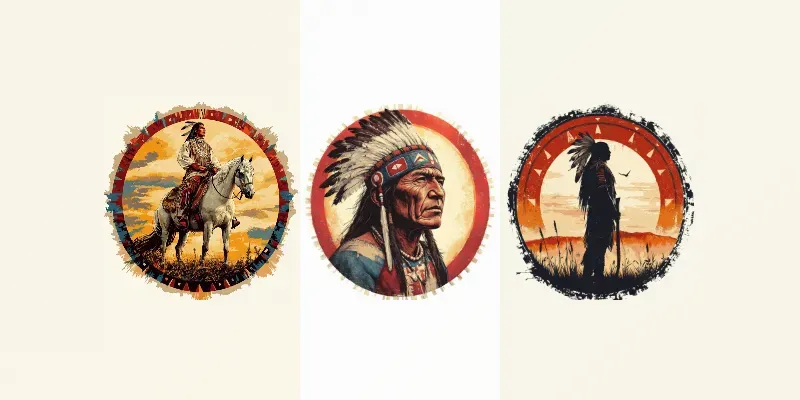 Native American Tshirt Design Prints generated by undefined