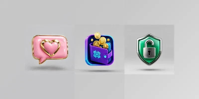 Modern 3D Corporate Business Logo Icons generated by undefined