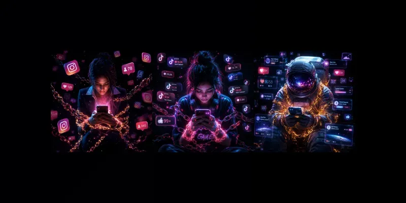 Digital Addiction Portraits generated by undefined