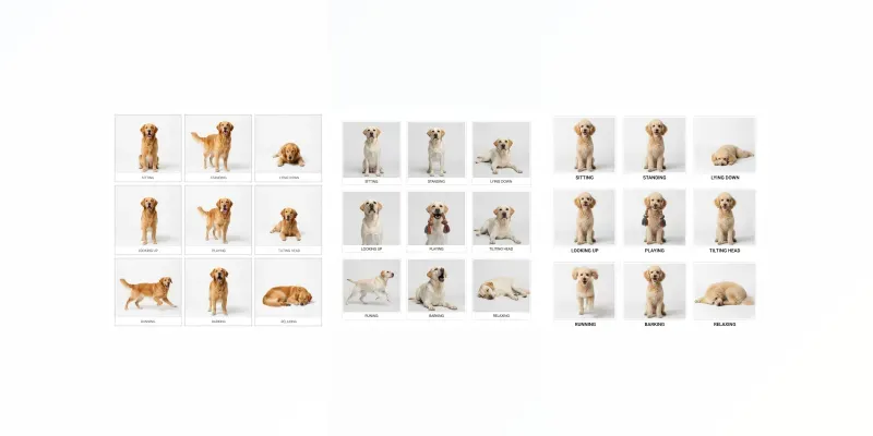 Dog Photography Posing Guides generated by undefined