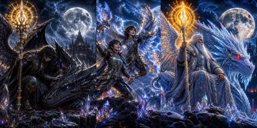 Radiant Angel Dragonlords generated by chatgpt-image