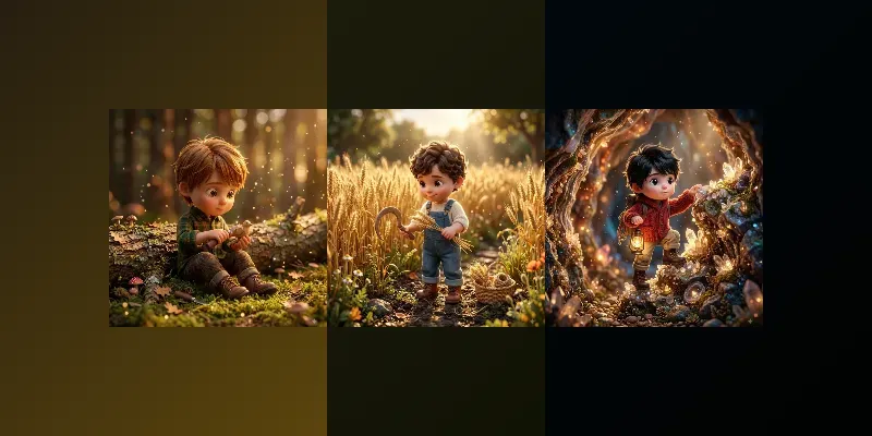 Magical Miniature 3D Storybook Adventures generated by undefined